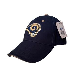 Vintage St Louis Rams Official NFL Cap Hat Adjustable Strapback STL Football NWT